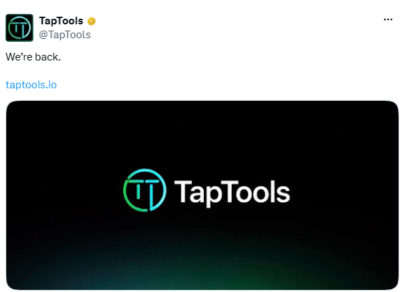 Команда TapTools прекратила продажу NFT после негативной реакции сообщества