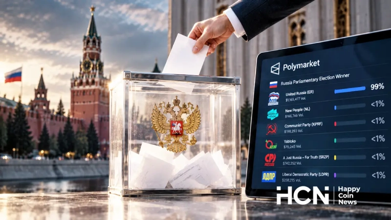 Пользователи Polymarket не видят интриги на выборах в Госдуму РФ